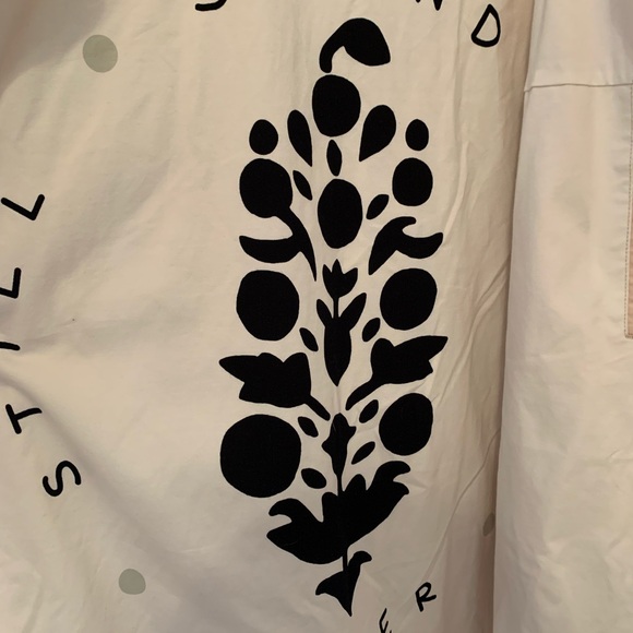 💋NWT💋Free People Cream Bomber Jacket with Black and White Stripes 030 - Picture 3 of 6